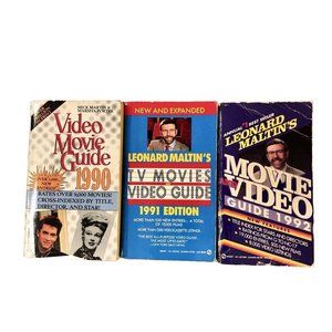 Vintage Movie Guides 1990-1992 Used Paperback 3 Books